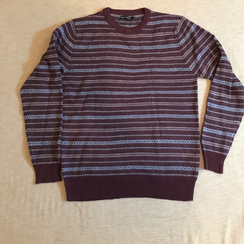 French Connection Woven Crewneck Sweater